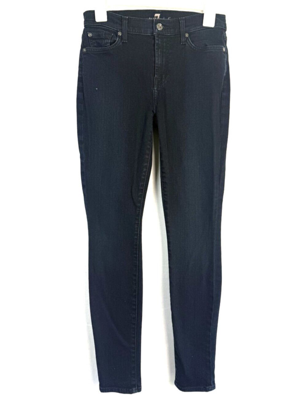 7 For All Mankind Skinny Gwenevere Jeans Womens 27 Dark Wash Stretch